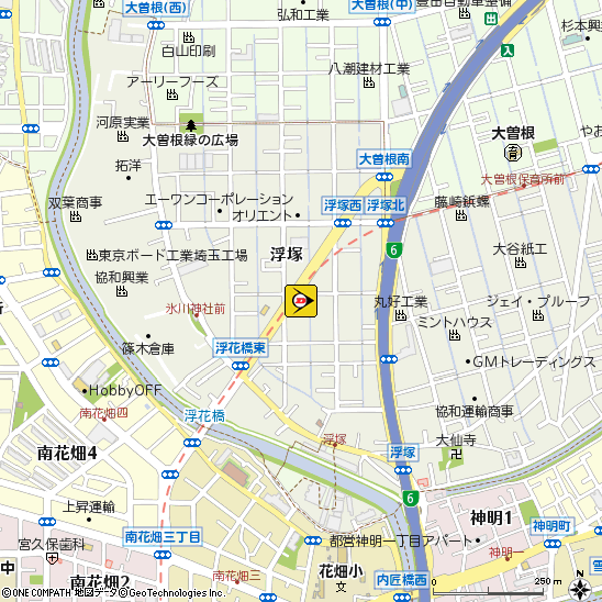 （株）ZERO　八潮店付近の地図